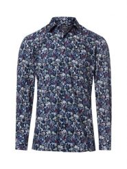 Finshley & Harding Koszula męska Mężczyźni Modern Fit Bawełna (100%) niebieski|wielokolorowy wzorzysty, 42. Niebieskie koszule męskie Finshley & Harding, m, bez wzorów, z bawełny, bez kołnierzyka, bez ramiączek. Za 229.95 zł.