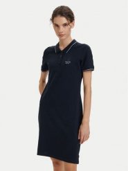 Beverly Hills Polo Club Sukienka codzienna P-SS26W-ABP526590-0298 Granatowy Regular Fit. Niebieskie sukienki damskie Beverly Hills Polo Club, na co dzień, m, bez wzorów, z bawełny, bez kołnierzyka, bez ramiączek, proste. Za 269.99 zł.