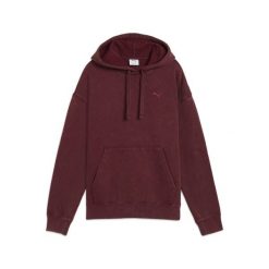 Damska bluza z kapturem Essentials Elevated o luźnym kroju z efektem sprania. Czerwone bluzy damskie Puma, bez wzorów, sportowe, bez ramiączek, z kapturem. W wyprzedaży za 189.00 zł.