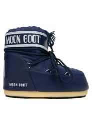 Moon Boot Śniegowce 80D1409340 Niebieski. Niebieskie śniegowce damskie Moon Boot, ze skóry, bez zapięcia. Za 759.99 zł.