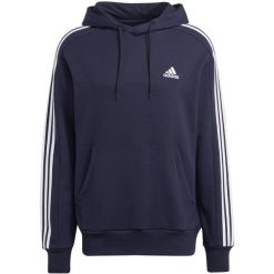 Bluza z kapturem adidas 3-Stripes Essentials French Terry. Białe bluzy męskie Adidas, m, bez wzorów, z kapturem. Za 225.00 zł.