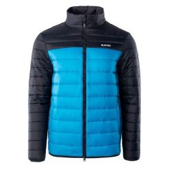 Kurtka Ocieplana Męska Montano. Niebieskie kurtki męskie Hi-tec, m, bez wzorów, z puchu, sportowe, bez kaptura. Za 265.99 zł.
