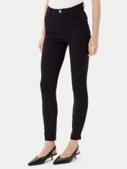 Liu Jo Spodnie materiałowe TF5129 JS182 Czarny Slim Fit. Czarne spodnie materiałowe damskie Liu Jo, bez wzorów, z materiału. Za 399.99 zł.