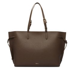 Torebka Furla. Brązowe shopperki damskie Furla, bez wzorów, bez dodatków. Za 1,579.00 zł.