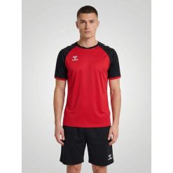 Koszulka Hummel League. Czarne bluzki damskie Hummel, bez wzorów, eleganckie, bez kołnierzyka, bez ramiączek. Za 167.00 zł.