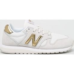 New Balance - Buty WL520GDA. Szare obuwie sportowe damskie New Balance, bez wzorów, z materiału, z okrągłym noskiem, bez zapięcia, Adidas Advantage. W wyprzedaży za 299.90 zł.