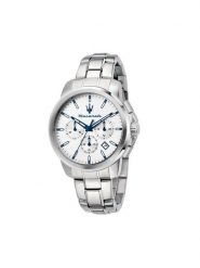 Maserati Zegarek Successo R8873621048 Srebrny. Szare, analogowe zegarki męskie maserati, bez wzorów, srebrne. Za 999.99 zł.