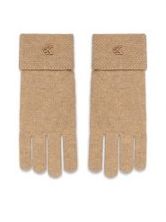 Calvin Klein Rękawiczki LV04F8141G Beżowy. Brązowe rękawiczki damskie Calvin Klein, bez wzorów, z dzianiny. Za 249.99 zł.