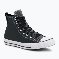 Trampki męskie Converse Chuck Taylor All Star Leather. Czarne trampki męskie Converse, bez wzorów, retro, bez zapięcia. Za 379.99 zł.