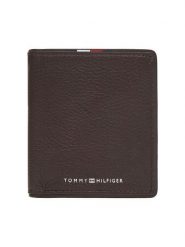 Tommy Hilfiger Portfel Th Corp Trifold AM0AM13742 Brązowy. Brązowe portfele męskie Tommy Hilfiger, bez wzorów, ze skóry. Za 249.99 zł.