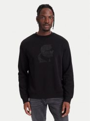 KARL LAGERFELD Bluza 705009 564911 Czarny Regular Fit. Czarne bluzy męskie KARL LAGERFELD, l, bez wzorów, z bawełny, bez ramiączek, bez kaptura. Za 649.99 zł.