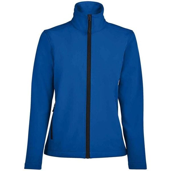 Kurtka Soft Shell Dla Kobiet. Niebieskie kurtki sportowe damskie SOL'S, s, bez wzorów, bez ramiączek, bez kaptura, trekkingowe. Za 153.99 zł.