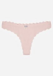 Jasnoróżowe Prążkowane Majtki Stringi z Bawełny Ilweda. Czerwone majtki damskie Renee, z bawełny. Za 9.99 zł.