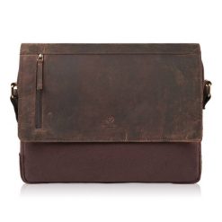 Torba męska na ramię Paolo Peruzzi T-20-BR brązowa. Brązowe torby na ramię męskie Paolo Peruzzi, z bawełny, na ramię. Za 259.99 zł.