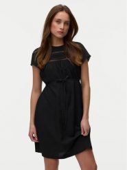 Vero Moda Sukienka letnia Debbie 10342682 Czarny Regular Fit. Czarne sukienki damskie Vero Moda, na lato, xs, bez wzorów, z wiskozy, bez kołnierzyka, bez ramiączek. Za 129.99 zł.