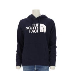 Second life - The North Face bluza damska z kapturem - Jak nowy. Niebieskie bluzy damskie The North Face, l, bez wzorów, sportowe, bez ramiączek, z kapturem. Za 127.76 zł.