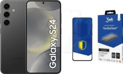 Smartfon Samsung Galaxy S24 5G 8/128GB Czarny (SM-S921BZK) + FlexibleGlass. Czarne smartfony SAMSUNG. Za 2,197.00 zł.