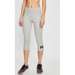 Puma - Legginsy. Szare legginsy damskie Puma, bez wzorów, z bawełny. W wyprzedaży za 69.90 zł.