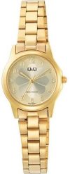 Zegarek damski QQ C56A-009P złoty. Żółte zegarki damskie Q&Q, złote. Za 179.00 zł.