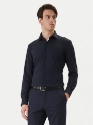 BOSS Koszula P-Hank 50555767 Granatowy Slim Fit. Niebieskie koszule męskie Boss, m, bez wzorów, z syntetyku, biznesowe, bez kołnierzyka, bez ramiączek. Za 499.99 zł.