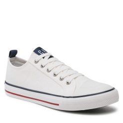 Trampki Gap. Białe trampki męskie GAP, bez wzorów, bez zapięcia. Za 149.99 zł.