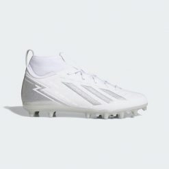 Buty do futbolu amerykańskiego Adizero Impact.2 II. Białe buty sportowe męskie Adidas, bez wzorów, bez zapięcia, do piłki nożnej. Za 329.00 zł.