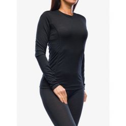 Bluza termoaktywna damska Sensor Merino Air Tee LS. Czarne bielizna sportowa damska Sensor, na zimę, bez wzorów, sportowe, bez ramiączek, bez kaptura. Za 286.99 zł.