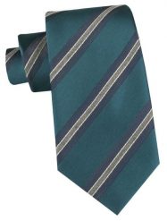 Klasyczny Krawat Klubowy - Alties - Zieleń w Prążek. Zielone krawaty i muchy Alties, bez wzorów, z tkaniny, eleganckie. Za 49.00 zł.