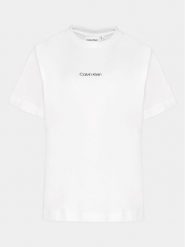 Calvin Klein Curve T-Shirt Inclusive Micro Logo K20K203712 Biały Regular Fit. Białe t-shirty damskie Calvin Klein Curve, xl, bez wzorów, z bawełny, bez kołnierzyka, bez ramiączek. Za 179.99 zł.
