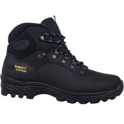 Buty trekkingowe męskie Grisport 14502D10G. Czarne buty zimowe męskie Grisport, z gumy, bez zapięcia. Za 404.00 zł.