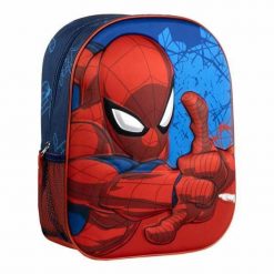 Plecak szkolny 3D Spider-Man Niebieski. Niebieskie plecaki męskie SPIDERMAN, bez wzorów, z poliesteru. Za 77.20 zł.