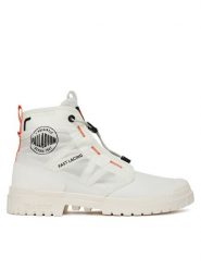 Palladium Trapery Sp20 Travel Hi 74476-116-M Biały. Białe buty zimowe męskie Palladium, bez wzorów, z materiału, bez obcasa, bez zapięcia. Za 289.99 zł.