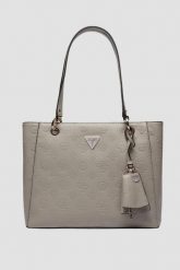 GUESS Szara shopperka Jena. Szare shopperki damskie Guess, z aplikacjami, ze skóry ekologicznej, bez dodatków. W wyprzedaży za 571.99 zł.