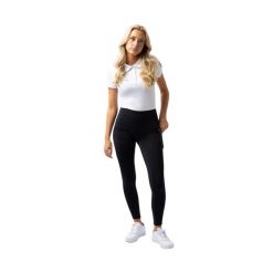 Damskie legginsy jeździeckie z pełną przyczepnością Horze Gillian. Czarne legginsy damskie HORZE, bez wzorów, z elastanu. Za 298.00 zł.