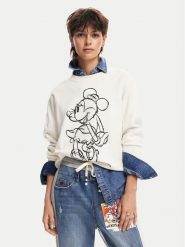 Desigual Sweter Minnie Mouse 24WWJF77 Écru Regular Fit. Swetry nierozpinane damskie Desigual, m, bez wzorów, z wiskozy, bez kołnierzyka, bez ramiączek. Za 379.99 zł.