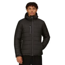 Męska Kurtka Termiczna Navigate Z Kapturem. Czarne kurtki męskie Regatta, m, bez wzorów, sportowe, z kapturem. Za 263.99 zł.