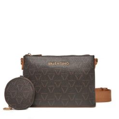 Torebka Valentino. Brązowe listonoszki damskie Valentino, bez wzorów, bez dodatków. Za 309.99 zł.