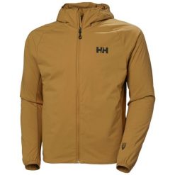 Kurtka wodoodporna z kapturem Helly Hansen Odin LT Stretch 2.0. Brązowe kurtki męskie Helly Hansen, bez wzorów, sportowe, z kapturem. Za 959.50 zł.