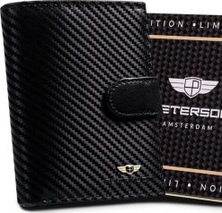 Peterson Skórzany męski portfel Peterson PTN 339Z-CA NoSize. Portfele męskie Peterson, bez wzorów. Za 188.90 zł.