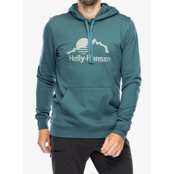 Bluza z kapturem męska Helly Hansen Nord Graphic Pullover Hoodie. Zielone bluzy męskie Helly Hansen, m, bez wzorów, z kapturem. Za 261.99 zł.