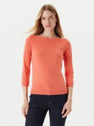 United Colors Of Benetton Sweter 1091D1M09 Pomarańczowy Regular Fit. Brązowe swetry nierozpinane damskie United Colors Of Benetton, l, bez wzorów, z bawełny, bez kołnierzyka, bez ramiączek. Za 129.99 zł.