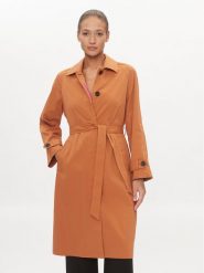 ONLY Trencz Orchid 15308598 Brązowy Regular Fit. Brązowe płaszcze damskie ONLY, l, bez wzorów, z syntetyku, bez kołnierzyka, bez kaptura. Za 209.99 zł.