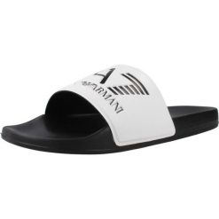 Sandały EMPORIO ARMANI SCARPE BEACHWEAR Biały. Białe sandały męskie EA7, bez wzorów, z materiału, klasyczne, bez zapięcia. Za 144.99 zł.