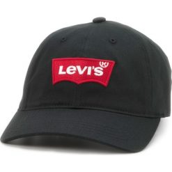 Levi's Czapka z daszkiem Czarny. Czarne czapki damskie Levi's®, bez wzorów, z bawełny. Za 137.95 zł.