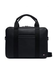 Tommy Hilfiger Torba na laptopa AM0AM14727 Czarny. Czarne torby na laptopa damskie Tommy Hilfiger, bez wzorów, ze skóry. Za 569.99 zł.