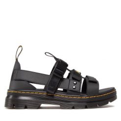 Sandały Dr. Martens. Czarne sandały męskie Dr. Martens, bez wzorów, bez zapięcia. Za 399.99 zł.
