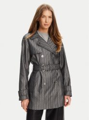 MICHAEL Michael Kors Trencz MT520IPHN8 Srebrny Regular Fit. Szare płaszcze damskie MICHAEL Michael Kors, s, bez wzorów, z syntetyku, bez kołnierzyka, bez kaptura. Za 1,399.00 zł.