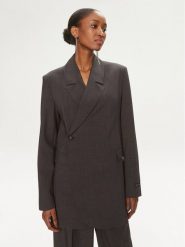 Herskind Marynarka 5101519 Szary Oversize. Szare marynarki i żakiety damskie Herskind, bez wzorów, z syntetyku, bez kołnierzyka, bez ramiączek. Za 759.99 zł.