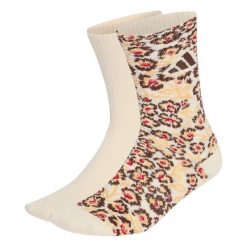 SKARPETY ADIDAS FARM 2PP. Brązowe skarpetki damskie Adidas, bez wzorów, z bawełny. Za 89.95 zł.