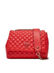 Guess Torebka HWEQG954121 Czerwony. Czerwone torebki do ręki damskie Guess, z aplikacjami, ze skóry, bez dodatków. Za 329.99 zł.
